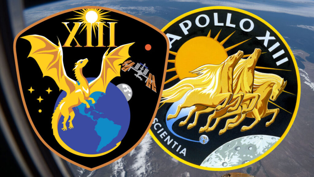 Crew-13: Cómo NASA honra a Apollo 13 en su parche para futuras misiones