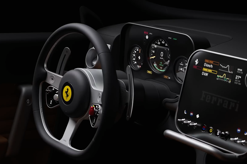 Ferrari y Jony Ive: El rechazo a las pantallas gigantes en el coche eléctrico del futuro