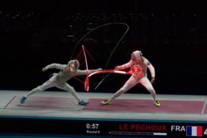 Los floretes ya se ven como sables láser: la tecnología que transforma la esgrima en espectáculo visual