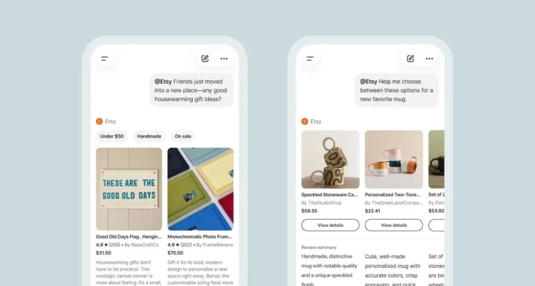 <em>Etsy</em> Integra su App Nativa en ChatGPT: El Futuro de la Búsqueda Conversacional
